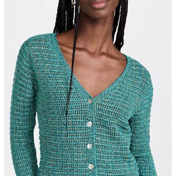 Vince Womens Marled Cardigan Med NWT $395 - Picture 6 of 11
